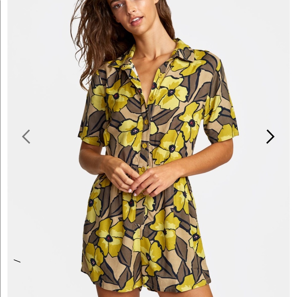 RVCA - Rejoice Romper. Never worn. Extra Small.